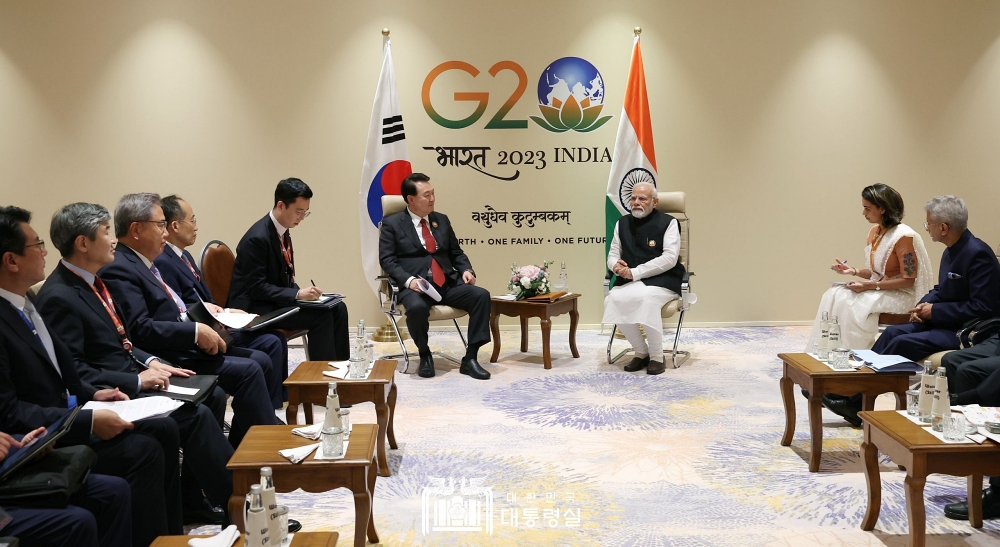 윤석열 대통령, G20 정상회의 계기 인도 총리와 정상회담 개최